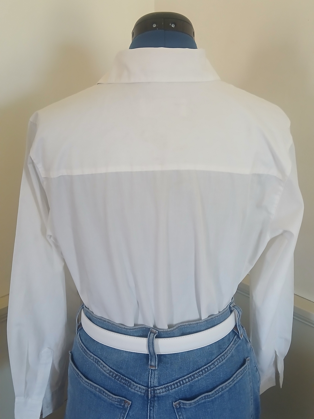 Vintage Orvis White Cotton Collared Shirt Bird Embroidery Cardinal Bluebird - Picture 3 of 11